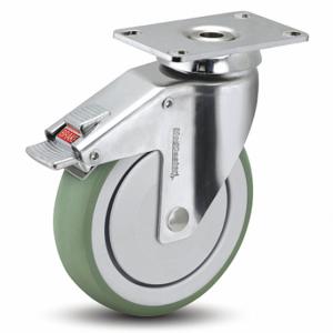 MEDCASTER SS06AMX125TLTP01 Standard Plate Caster, 6 Inch Dia, 7 13/32 Inch Height, Swivel | CT2VPX 56HC91