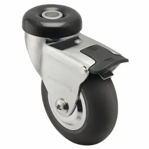 MEDCASTER CN03NRP100TLHK04 Debris-Resistant Bolt-Hole Caster, 3 Inch Wheel Dia, 175 Lb, 4 Inch Mounting Ht | CT2VKR 55FE04