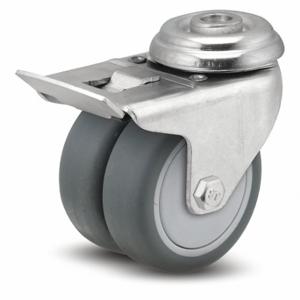 MEDCASTER DW03TPP100TLHK01 General Purpose Bolt-Hole Caster, 3 Inch Wheel Dia, 220 lb, 3 15/16 Inch Mounting Height | CT2VRU 56HC22