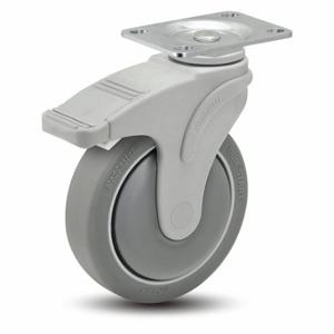 MEDCASTER NG05QDP125TLTP01 Standard Plate Caster, 5 Inch Dia, 6 55/64 Inch Height | CT2VPM 56HC73
