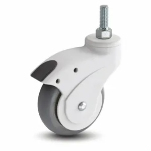 MEDCASTER OP03PRN100SWTS06 General Purpose Threaded Stem Caster, 3 Inch Wheel Dia, 140 lb | CT2VLM 56HD13