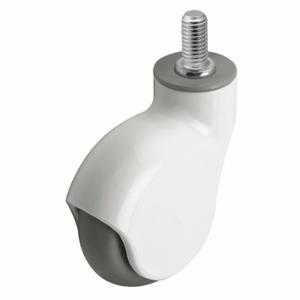 MEDCASTER PGE30748WH-MNT33(GG) General Purpose Threaded Stem Caster, 3 Inch Wheel Dia, 110 lb, 4 Inch Mounting Height | CT2VLD 56HD19