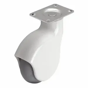 MEDCASTER PGE40120WH-MNT63(GG) Standard Plate Caster, 4 Inch Dia, 5 5/8 Inch Height, Swivel Caster | CT2VNQ 56HC64