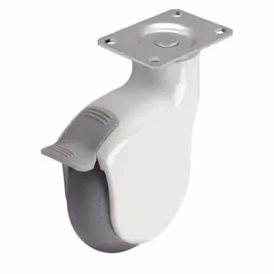 MEDCASTER PGE40120WH-MNT63(GG)B Standard Plate Caster, 4 Inch Dia, 5 5/8 Inch Height | CT2VNP 56HC65