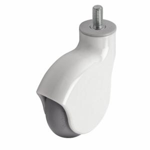 MEDCASTER PGE40741WH-MNT63(GG) General Purpose Threaded Stem Caster, 4 Inch Wheel Dia, 225 lb, 5 3/8 Inch Mounting Height | CT2VMN 56HD30