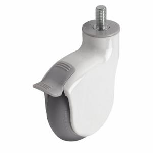 MEDCASTER PGE40741WH-MNT63(GG)B General Purpose Threaded Stem Caster, 4 Inch Wheel Dia, 225 lb, 5 3/8 Inch Mounting Height | CT2VMJ 56HD31