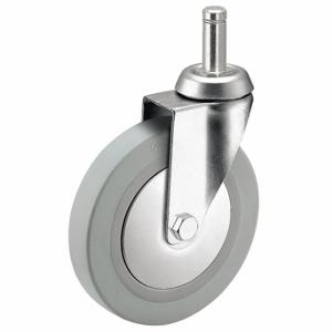 MEDCASTER RZ03TPP090SWTS06 Single-Wheel Threaded Stem Caster, 3 Inch Wheel Dia, 140 Lb, 4 Inch Mounting Height | CT2VMX 55FE54