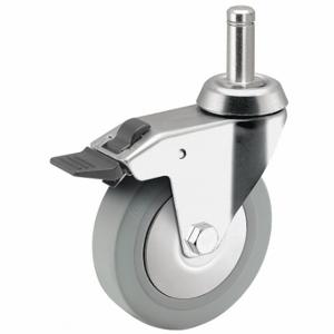 MEDCASTER RZ02TPN070TLGR01 General Purpose Threaded Stem Caster, 2 Inch Wheel Dia, 110 lb, 2 3/4 Inch Mounting Height | CT2VKW 56HC99