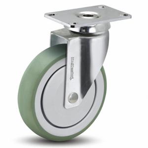 MEDCASTER SS05AMX125SWTP01 Standard Plate Caster, 5 Inch Dia, 6 13/32 Inch Height, Swivel Caster | CT2VPJ 56HC78