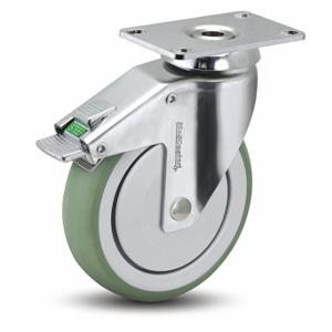 MEDCASTER SS03AMX125DLTP01 Standard Plate Caster, 3 Inch Dia, 4 7/16 Inch Height | CT2VNC 56HC45