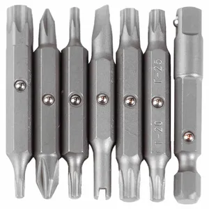 MEGAPRO 6REPLACEMENT-AUTO Screwdriver Bit Set, Automotive Driver Bit Set, 1/4 Inch Hex Shank Size, S2 Steel | CT2VTX 794JG0