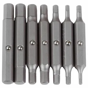 MEGAPRO 6REPLACEMENT-HEX Screwdriver Bit Set, Hex Driver Bit Set, 1/4 Inch Hex Shank Size, S2 Steel | CT2VTZ 794JG1