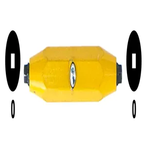 MEGAPRO SD0-0PLR-Y Square Bit, Double End, 0-0 Point Size, Yellow | CE7TGP