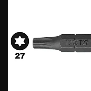 MEGAPRO T(1)27 Torx Bit, Star, 1 Inch Size, 27 Point Size | CE7TJY