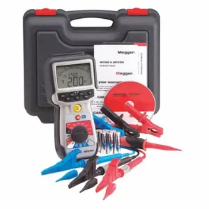 MEGGER MIT2500 Insulation Tester, 0.1 megaohm to 1 gigohm, CAT IV 600V, Available Separately, Battery | CT2VUK 54JH70