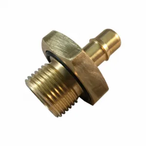 MEM CO 1/2BSPP-B3-O-V-SS Barb Fitting, 303 Stainless Steel, Male Bspp X Barbed, 1/2 Inch Pipe Size | CT2WDP 790XX1