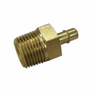 MEM CO 1/4B3-NP Barb Fitting, Nickel-Plated Brass, Mnpt X Barbed, 1/4 Inch Pipe Size | CT2YPK 792CY6