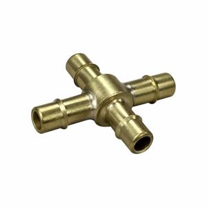 MEM CO X4-NP Barb Fitting, Nickel-Plated Brass X Barbed, 1 1/8 Inch Overall Length | CT2YAF 792CL6
