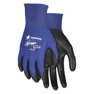 MEMPHIS GLOVE N9696M Handschuhe, Arbeit, Medium, Blau/Schwarz, PK 12 | CT2ZAV 43PC71