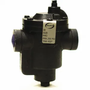 MEPCO IB00-2-150 Steam Trap, 1/2 Inch Size FNPT Connections, 5 Inch Size End to End Length | CT2ZDN 405Y23