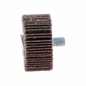 MERIT 08834130834 Flap Wheel, 1 3/8 Inch Dia x 5/8 Inch W, 1/4 20 Threaded-Shank, Aluminum Oxide | CT2ZWN 358EJ7