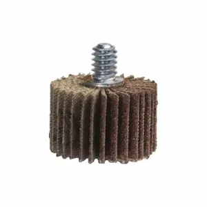 MERIT 08834131013 Flap Wheel, 1 Inch Dia x 1 Inch W, 1/4 20 Threaded-Shank, Aluminum Oxide, P320 Grit | CT2ZWW 804K83