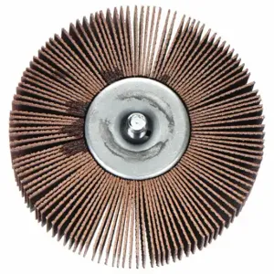 MERIT 08834133018 Flap Wheel, 2 Inch Dia x 1 Inch W, 1/4 20 Threaded-Shank, Aluminum Oxide, P180 Grit | CT2ZYG 3DV57