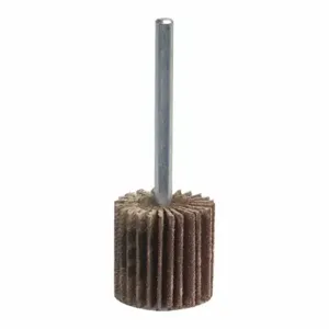 MERIT 08834137811 Flap Wheel, 1 3/16 Inch Dia x 1/2 Inch W, 1/4 Inch Straight-Shank, Aluminum Oxide | CT2ZVV 358EH3