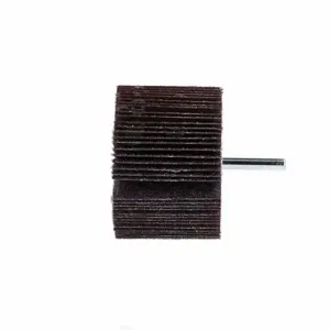 MERIT 08834137460 Flap Wheel, 3 Inch Dia x 2 Inch W, 1/4 Inch Straight-Shank, Aluminum Oxide, P40 Grit, R369 | CT3ACJ 358FA5