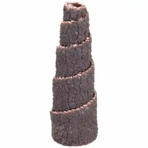 MERIT 08834181744 Cartridge Roll, Tapered, 1/2 Inch Dia x 1 1/2 Inch L, 1/8 Inch Pilot, Aluminum Oxide | CT2ZNP 3DU58