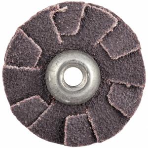 MERIT 08834184224 Overlap Slotted Disc, 1 Inch Dia, Eyelet, Aluminum Oxide, 100 Grit, X Wt Cotton, R228 | CT2ZQW 804KW8