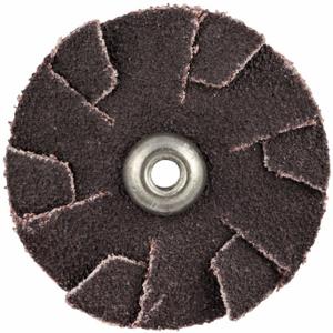 MERIT 08834184279 Overlap Slotted Disc, 1 1/2 Inch Dia, Eyelet, Aluminum Oxide, 100 Grit, X Wt Cotton, R228 | CT2ZQN 804KW9