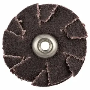 MERIT 08834184291 Overlap Slotted Disc, 1 1/4 Inch Dia, Eyelet, Aluminum Oxide, 100 Grit, X Wt Cotton, R228 | CT2ZQR 804KX0