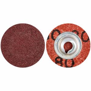 MERIT 69957399618 Quick-Change Sanding Disc, Ts, 1 Inch Dia, Aluminum Oxide, P80 Grit, R766 | CT2ZTW 358DV1