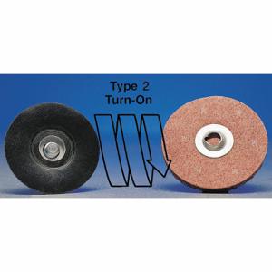 MERIT 69957399620 Quick-Change Sanding Disc, 1 Inch Dia, Aluminum Oxide, P120 Grit, Polyester, 100 PK | CT2ZRG 2KNK1