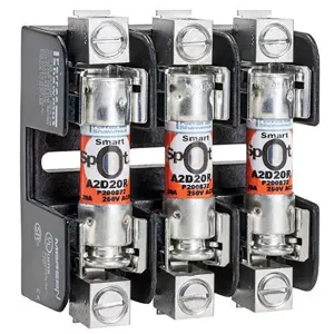 MERSEN FERRAZ 20358R Fuse Base, 250V, 30A Class R, 3 Pole, Tin Plated, Copper Box | CH4QTD