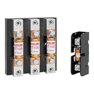 MERSEN FERRAZ 60608T Fuse Base, 600V, 60A, Class T, 3 Pole, Tin Plated, Aluminium Box | CH4RJR