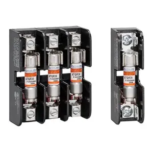 MERSEN FERRAZ 30352 Fuse Base, Midget, 600V, 30A, 2 Pole, Tin Plated, Copper Box | CH4QZG