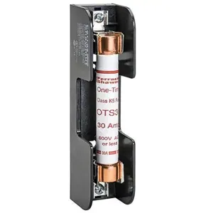 MERSEN FERRAZ 60316 Fuse Base, 600V, 30A, Class H/K, 1 Pole, Tin Plated, Copper Screw | CH4RFK