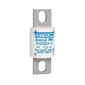 MERSEN FERRAZ A15QS20-4 Semiconductor Fuse, High Speed, 150V, 20A, aR Class | CH4TVV