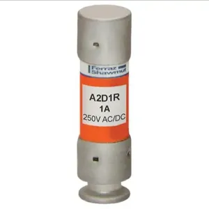 MERSEN FERRAZ A2D1R Time Delay Fuse, 250VAC, 1A, 1 Pole | AG8LDM