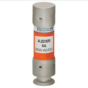 MERSEN FERRAZ A2D5R Time Delay Fuse, 250VAC, 5A, 1 Pole | AG8LEG