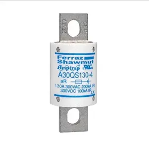 MERSEN FERRAZ A30QS130-4 Semiconductor Fuse, High Speed, 300V, 130A, aR Class | CH4UHE