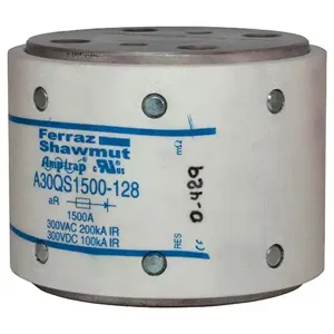 MERSEN FERRAZ A30QS1500-128 Semiconductor Fuse, High Speed, 300V, 1500A, aR Class | CH4UHG