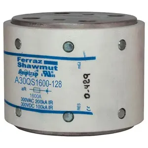 MERSEN FERRAZ A30QS1600-128 Semiconductor Fuse, High Speed, 300V, 1600A, aR Class | CH4UHM