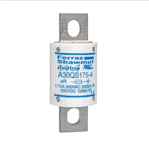 MERSEN FERRAZ A30QS175-4 Semiconductor Fuse, High Speed, 300V, 175A, aR Class | CH4UHP