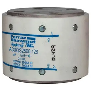 MERSEN FERRAZ A30QS2500-128 Semiconductor Fuse, High Speed, 300V, 2500A, aR Class | CH4UJA