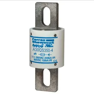 MERSEN FERRAZ A30QS350-4 Semiconductor Fuse, High Speed, 300V, 350A, aR Class | CH4UJQ