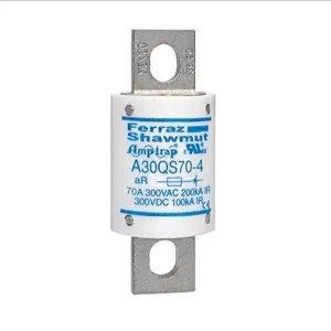 MERSEN FERRAZ A30QS70-4 Semiconductor Fuse, High Speed, 300V, 70A, aR Class | CH4UKU