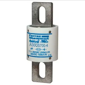 MERSEN FERRAZ A30QS700-4 Semiconductor Fuse, High Speed, 300V, 700A, aR Class, Type 4 | CH4UKR